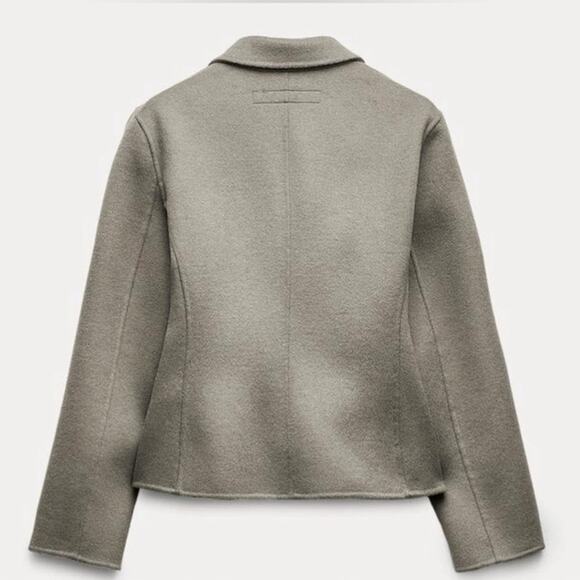 Zara Double Faced Fitted Blazer Size Medium - Picture 11 of 13